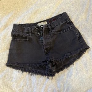 Black High Rise Denim Shorts Billabong
